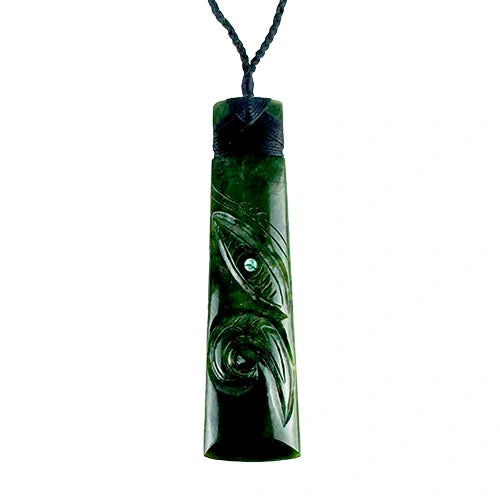 Handcrafted Pounamu Greenstone Toki Manaia Necklace – Ancient Power, Modern Beauty.