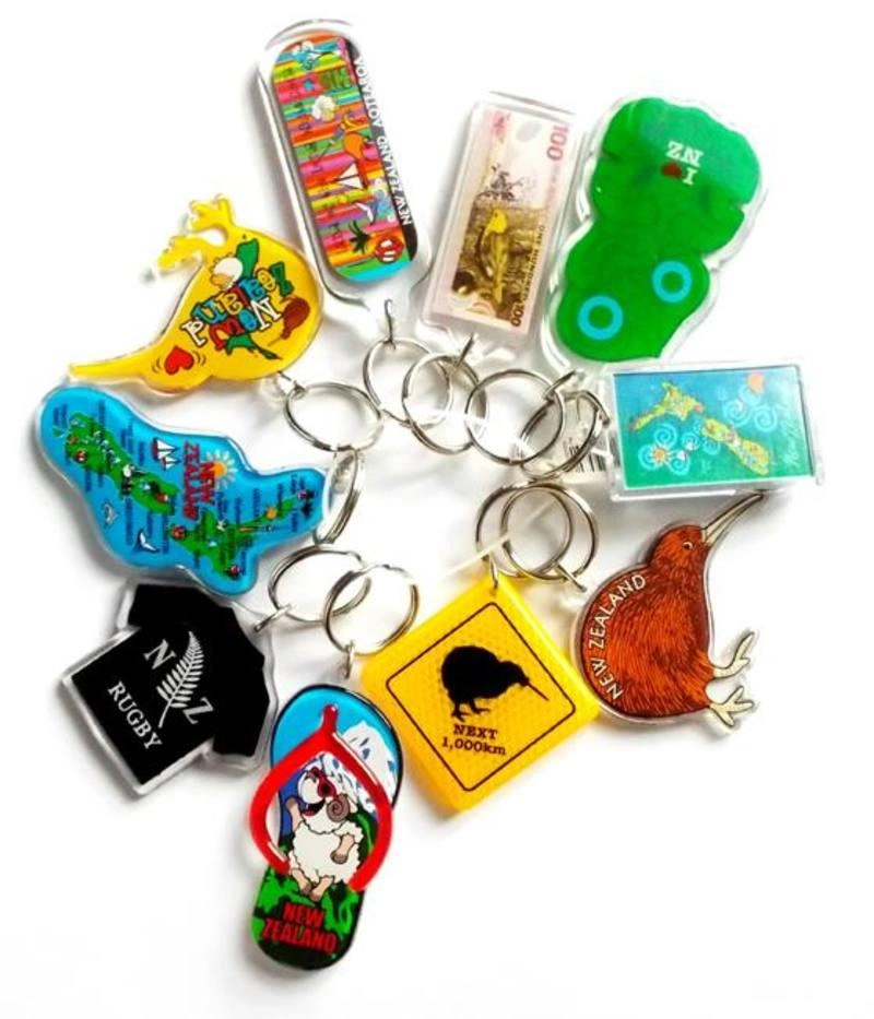 New Zealand Keyring Pack - 10 Cool Designs, Perfect for Gifts!