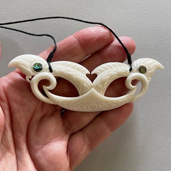 Maori Manaia: Hand-Carved Bone Necklace – Feel the Spirit Within, Wear the Legend, Pure Aotearoa.